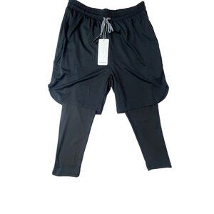 Aha Selected Men's Black Training Pants Sz XL - NWT